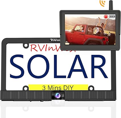 Dash Camera-RVInWest-Solar Wireless Backup Camera +5” HD 1080P Monitor- 3 Mins DIY Installion 3 Dash Camera-RVInWest-Solar Wireless Backup Camera +5'' HD 1080P Monitor- 3 Mins DIY Installion - Image 3