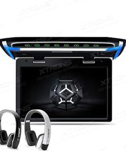 Dash Camera-XTRONS-XTRONS® 10.2 Inch Digital TFT Screen 1080P Video Car Overhead Player Roof Mounted Monitor HDMI Port with New Version IR Headphones (Black & White) (No DVD Drive)