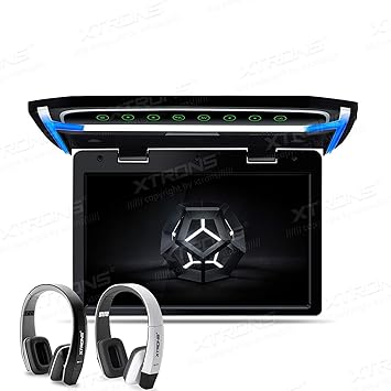 Dash Camera-XTRONS-XTRONS® 10.2 Inch Digital TFT Screen 1080P Video Car Overhead Player Roof Mounted Monitor HDMI Port with New Version IR Headphones (Black & White) (No DVD Drive) Dash Camera-XTRONS-XTRONS® 10.2 Inch Digital TFT Screen 1080P Video Car Overhead Player Roof Mounted Monitor HDMI Port with New Version IR Headphones (Black & White) (No DVD Drive)
