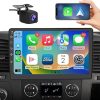 Dash Camera-AWESAFE-2+64GB Car Radio Stereo for Chevy Chevrolet Silverado Tahoe Equinox GMC Sierra Yukon with Apple CarPlay Android Auto
