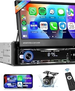 Dash Camera-podofo-Podofo Upgrade Wireless CarPlay Single Din Radio 7 Inch Flip Out Touchscreen Car Stereo with Wireless Android Auto Bluetooth Mirror Link AM/FM USB Car Play Car Audio Receiver HD Backup Camera Dash Camera-podofo-Podofo Upgrade Wireless CarPlay Single Din Radio 7 Inch Flip Out Touchscreen Car Stereo with Wireless Android Auto Bluetooth Mirror Link AM/FM USB Car Play Car Audio Receiver HD Backup Camera