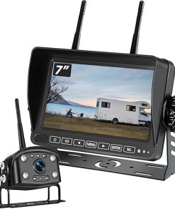 Dash Camera-Fubedo-7″ HD Wireless Backup Camera System for Trucks/RV- IP68 Waterproof Metal RV Camera System with Smart BSD Dash Camera-Fubedo-7″ HD Wireless Backup Camera System for Trucks/RV- IP68 Waterproof Metal RV Camera System with Smart BSD