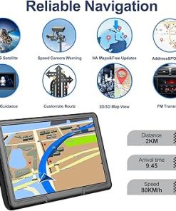 Dash Camera-Lehwey-GPS Navigation for Car Truck Navigator – Navigation System 9 Inch- 2024 America/Canada/MX Offline Maps Lifetime Free Update 2