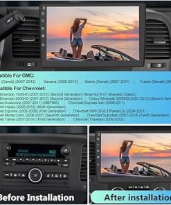 Dash Camera-EagleNav-Android 13 [2GB+64GB] Car Radio Stereo Compatible for Chevy Chevrolet Silverado Tahoe Equinox GMC Sierra Yukon with Wireless CarPlay Android Auto/Reverse Camera 2