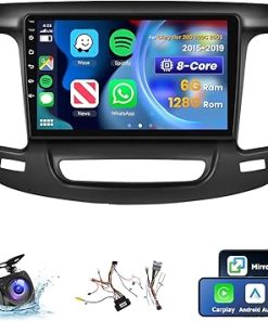 Dash Camera-VECHTEL-[8 CORE 6G+128G] for Chrysler 200 200C 200S 2015-2019 Car Radio with Wireless Carplay/Android Auto- 9 Inch Android 13 IPS Touch Screen Car Stereo