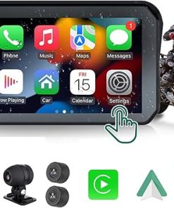 Dash Camera-TTXSCAM-Motorcycle DVR: Wireless Apple Carplay- Android Auto