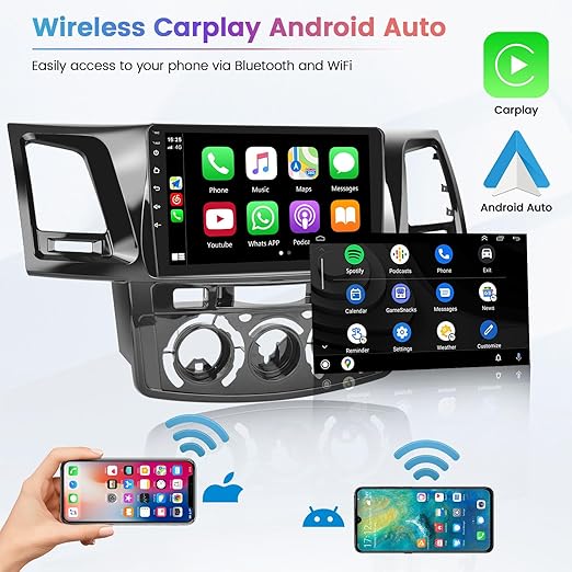Dash Camera-Hikity-Hikity 2+64GB for Toyota Fortuner Hilux 2005-2014 Android Car Stereo with Carplay Android Auto 9 inch Touchscreen Radio Support GPS WiFi SWC RCA HiFi Rear Camera 3 Dash Camera-Hikity-Hikity 2+64GB for Toyota Fortuner Hilux 2005-2014 Android Car Stereo with Carplay Android Auto 9 inch Touchscreen Radio Support GPS WiFi SWC RCA HiFi Rear Camera - Image 3