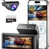 Dash Camera-REDTIGER-REDTIGER Dash Cam Front Rear- 4K/2.5K Full HD Dash Camera for Cars 4