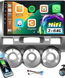 Dash Camera-AMprime-[2+64G]Android 13 Car Stereo for Honda Fit 2002-2007 with Wireless Carplay&Android Auto-9 Inch Touch Screen Car Radio with Mirror Link GPS WiFi Bluetooth FM/RDS HiFi SWC Dual USB/AUX-in+Backup Camera