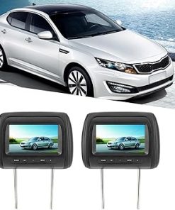 Dash Camera-AOWINHIT-2pcs 7 in Control Adjustable Headrest LCD Video Monitor MP5 Display Black for Universal Car HD 800 x 480 RGB Screen with Infrared Transmitter 2