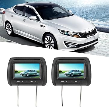 Dash Camera-POCREATION-Headrest Display- Dual headrest Screen Black 2pcs 7 in Control Adjustable Headrest LCD Video Player MP5 Display for Car 3 Dash Camera-POCREATION-Headrest Display- Dual headrest Screen Black 2pcs 7 in Control Adjustable Headrest LCD Video Player MP5 Display for Car - Image 3