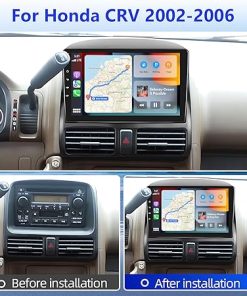 Dash Camera-podofo-Podofo [2+64G] Wireless Apple Carplay Android Auto Car Stereo for Honda CRV 2002-2006-9 Inch Touchscreen Car Radio Receiver with Bluetooth/GPS Navigation/FM&RDS Radio/Mirror Link/SWC+Backup Camera 2