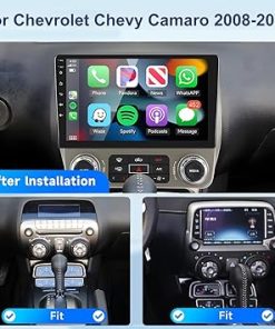 Dash Camera-METEESER-2+64G for Chevrolet Chevy Camaro 2008-2015 Car Radio Wireless Carplay/Android Auto-Android13 Car Stereo 9 Inch Touch Screen GPS 28UI WiFi Bluetooth FM/RDS Mirror Link SWC Backup Camera&Mic 2