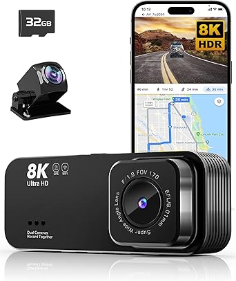 Dash Camera-lensuge-Dash Cam Front and Rear- Ultra HD 8K Dash cam 2 Dash Camera-lensuge-Dash Cam Front and Rear- Ultra HD 8K Dash cam - Image 2