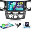 Dash Camera-Alikali-10″ Android 13 Double Din Car Stereo w/Wireless Carplay Android Auto for Toyota for Tacoma 2005-2013 IPS Car Audio Receiver w/WiFi GPS Bluetooth AHD Backup Camera Mic-SWC/AV in/FM/AM Radio Receiver 4