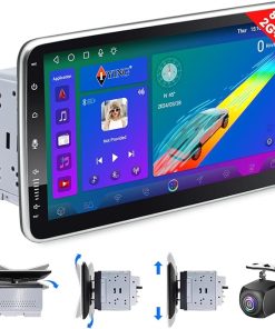 Dash Camera-IYING-Wireless CarPlay Android Auto Double Din Car Stereo 10 Inch Adjustable Touchscreen Car Play 8-Core 2G+32G Android Car Radio with Backup Camera Bluetooth AM/FM GPS Navigation WiFi 2 Din