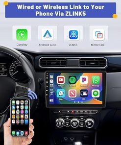 Dash Camera-Hikity-Hikity 2+64GB Double Din Android 13 Car Stereo Wireless Apple Carplay Android Auto- 10.1 inch Touchscreen Car Radio GPS Navigation WiFi Backup Camera Bluetooth HiFi FM SWC Mic 2