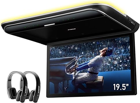 Dash Camera-XTRONS-XTRONS 19.5 Inch Car Overhead Player 16:9 Wide Screen 1080P Video Car Roof Mount Monitor Ultra-Thin Flip Down Car Monitor Support HDMI USB Stereo Speakers- with 2PCS Black IR Headphones Dash Camera-XTRONS-XTRONS 19.5 Inch Car Overhead Player 16:9 Wide Screen 1080P Video Car Roof Mount Monitor Ultra-Thin Flip Down Car Monitor Support HDMI USB Stereo Speakers- with 2PCS Black IR Headphones