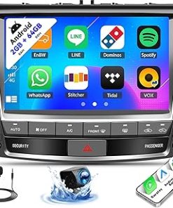 Dash Camera-SIXTOP-2+64G Android Car Stereo for Lexus IS250 IS200 IS220 IS300 IS350 2006-2012 Upgrade Radio Carplay Android Auto Mirror Link 30 Themes 9 inch Touchscreen Head Unit FM GPS Bluetooth+Backup Camera&MIC