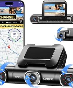 Dash Camera-AZDOME-AZDOME 360° 4 Channel Dash Cam with 4 Adjustable Lenses- 128GB eMMC Dash Camera-AZDOME-AZDOME 360° 4 Channel Dash Cam with 4 Adjustable Lenses- 128GB eMMC