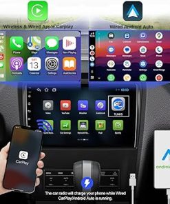 Dash Camera-AUMUME-2+32G Android 12 Double Din Car Stereo for Ford Mustang 2010-2014 with 10.1 Inch Touchscreen Radio Built-in Wireless Carplay/Android Auto/GPS/Bluetooth/FM/AUX-in/SWC/Backup Camera 2