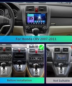 Dash Camera-OMYOPY-4GB+32GB Android 13 Car Stereo Radio Upgrade for Honda CRV 2007-2011-9.2 Inch Touch Screen Car Radio with Wireless Carplay Android Auto 2