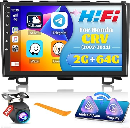 Dash Camera-Inefala-2+64G Inefala for Honda CRV 2007-2011 Android Car Radio Stereo with Wireless Carplay Android Auto- 9 Inch HD Touchscreen with HiFi GPS WiFi BT FM/RDS SWC USB Backup Camera MIC Dash Camera-Inefala-2+64G Inefala for Honda CRV 2007-2011 Android Car Radio Stereo with Wireless Carplay Android Auto- 9 Inch HD Touchscreen with HiFi GPS WiFi BT FM/RDS SWC USB Backup Camera MIC