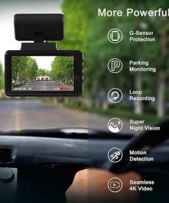 Dash Camera-JOH-JOH Dash Cam Front and Rear- 4K+1080P Dash Camera Built in WiFi GPS with 32GB TF Card 2
