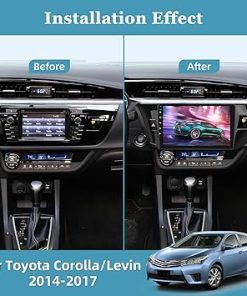 Dash Camera-NHOPEEW-[2+64G] Android Car Radio for Toyota Corolla Levin 2014-2017 – Wireless Carplay and Android Auto – 10.1 Inch Touch Screen Car Stereo with DSP/Multiple UI/WiFi/GPS/SWC + AHD Backup Camera 2