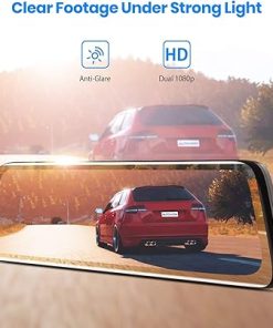 Dash Camera-AUTO-VOX-AUTO-VOX V5PRO 1080P 9.35” OEM Rear View Mirror Camera- Full Laminated Ultrathin Touch Screen Mirror Dash Cam Front and Rear with No Glare 2
