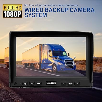 Dash Camera-YEDDY-Backup Camera for Truck RV-Back up Camera with Screen Kit HD 1080P 7inch Reverse Monitor 2 Dash Camera-YEDDY-Backup Camera for Truck RV-Back up Camera with Screen Kit HD 1080P 7inch Reverse Monitor - Image 2