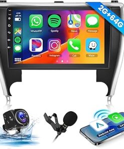 Dash Camera-Hodozzy-[2GB+64GB] Android Car Stereo for Toyota Camry 2015 2016 2017 Android Head Uni- Wireless Carplay Android Auto Mirror Link