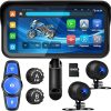 Dash Camera-Rimoody-Android 13 Car Stereo Double Din Wireless Carplay Android Auto- Rimoody 9 Inch Touchscreen Car Radio 2 Din with GPS Navigation Bluetooth FM HiFi WiFi USB + AHD Backup Camera 4