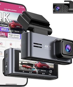 Dash Camera-OMBAR-OMBAR Dash Cam Front and Rear 5G WiFi- Dash Cam 4K/2K/1080P+1080P