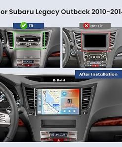 Dash Camera-Hikity-Hikity Android Car Stereo for Subaru Legacy Outback 2010-2014 Radio 2+64GB 9 Inch Touchscreen Car Radio Wireless Carplay Android Auto Support GPS Navigation WiFi Bluetooth FM EQ Backup Camera 2