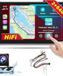 Dash Camera-Hikity-[2+64G] Hikity Android 13 Car Stereo for Subaru Legacy Outback 2005-2009 Radio Support Wireless Apple CarPlay Android Auto Mirror Link- 9 Inch Touchscreen Car Radio Bluetooth Car Audio GPS WiFi HiFi