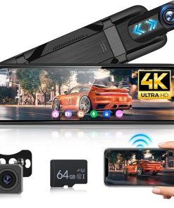 Dash Camera-Hodozzy-4K Mirror Dash Cam Front and Rear-9.66 Inch Rear View Mirror Camera with ADAS Dash Camera-Hodozzy-4K Mirror Dash Cam Front and Rear-9.66 Inch Rear View Mirror Camera with ADAS