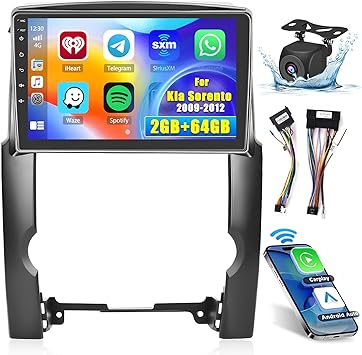 Dash Camera-Hikity-Android Car Stereo for Kia Sorento 2009-2012 Radio 2+64GB 10.1 Inch Touchscreen Car Radio Wireless Carplay Android Auto Support GPS Navigation WiFi Bluetooth FM EQ Backup Camera Dash Camera-Hikity-Android Car Stereo for Kia Sorento 2009-2012 Radio 2+64GB 10.1 Inch Touchscreen Car Radio Wireless Carplay Android Auto Support GPS Navigation WiFi Bluetooth FM EQ Backup Camera