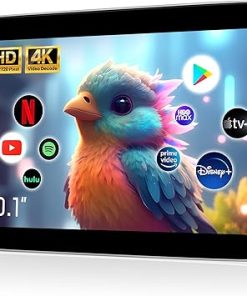 Dash Camera-Tiusone-10.1-inch Android 13 Multi-Functional Car TV Headrest Monitor for Back Seat- IPS Touch Screen Video Player