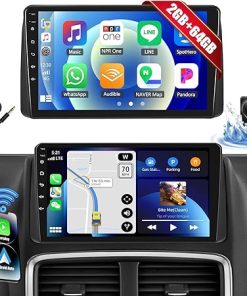 Dash Camera-CAMECHO-2G+64G Car Radio Stereo for Dodge Grand Caravan 2011-2020 Chrysler Town & Country 2011-2016 with Wireless CarPlay Android Auto 9″ Touch Screen Android 13 Car Stereo with Bluetooth FM GPS Backup Camera