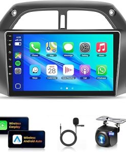 Dash Camera-METEESER-[6+128G] 8Core Car Stereo for Toyota RAV4 2001-2006 Wireless Carplay Android Auto-9 inch 1280 * 720P IPS Touch Screen Radio