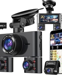Dash Camera-HUPEJOS-Dash Cam 360°- Dash Camera for Cars Front and Rear Inside
