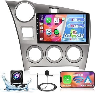 Dash Camera-Hikity-Hikity Android Car Stereo for Toyota Matrix 2009-2014 Radio 2+64GB 9 Inch Touchscreen Car Radio Wireless Carplay Android Auto Support GPS Navigation WiFi Bluetooth FM EQ Backup Camera Dash Camera-Hikity-Hikity Android Car Stereo for Toyota Matrix 2009-2014 Radio 2+64GB 9 Inch Touchscreen Car Radio Wireless Carplay Android Auto Support GPS Navigation WiFi Bluetooth FM EQ Backup Camera