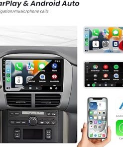 Dash Camera-Jerqry-Car Radio for Honda Pilot 2006-2008: 2G+64G Android 12 Stereo Built-in CarPlay Android Auto- 1280 * 800 Touchscreen Support GPS WiFi Bluetooth SWC Mirror Link Backup Camera 2