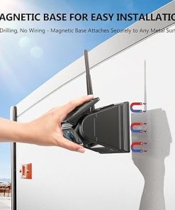 Dash Camera-DVKNM-Magnetic Solar Wireless Backup Camera- 1Min Installation 1080P DVR 5″ IPS Monitor 10500mAh Rechargeable Sleep Mode Night Vision Waterproof Rear View Camera System for Truck RV Trailer Car AP5S DVKNM 2