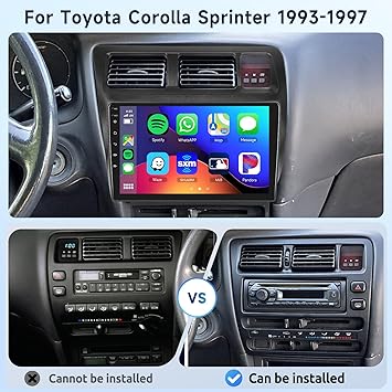 Dash Camera-podofo-2G+64G Car Radio Stereo for Toyota Corolla Sprinter 1993-1997 with Wireless CarPlay/Android Auto- 9 Inch HD Touch Screen Android 13 Head Unit GPS WiFi Bluetooth FM/RDS EQ HD Backup Camera 2 Dash Camera-podofo-2G+64G Car Radio Stereo for Toyota Corolla Sprinter 1993-1997 with Wireless CarPlay/Android Auto- 9 Inch HD Touch Screen Android 13 Head Unit GPS WiFi Bluetooth FM/RDS EQ HD Backup Camera - Image 2