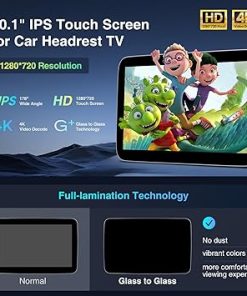Dash Camera-Tiusone-10.1-inch Android 13 Multi-Functional Car TV Headrest Monitor for Back Seat- IPS Touch Screen Video Player 2