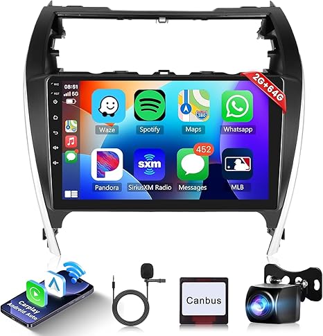Dash Camera-Rimoody-2+64G Android Car Radio Stereo for Toyota Camry 2012 2013 2014 Wireless Carplay Android Auto- 10.1” Touchscreen Head Unit with Bluetooth GPS Navigation WiFi Mirror Link FM/RDS EQ Backup Camera SWC Dash Camera-Rimoody-2+64G Android Car Radio Stereo for Toyota Camry 2012 2013 2014 Wireless Carplay Android Auto- 10.1'' Touchscreen Head Unit with Bluetooth GPS Navigation WiFi Mirror Link FM/RDS EQ Backup Camera SWC