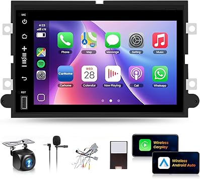 Dash Camera-METEESER-2+64G Car Stereo for Ford F150/F250/F350 Fusion Explorer Wireless Carplay/Android Auto-Android Car Stereo Radio 7″ IPS GPS WiFi Bluetooth FM Mirror Link SWC Backup Camera Dash Camera-METEESER-2+64G Car Stereo for Ford F150/F250/F350 Fusion Explorer Wireless Carplay/Android Auto-Android Car Stereo Radio 7" IPS GPS WiFi Bluetooth FM Mirror Link SWC Backup Camera