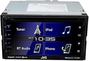 Dash Camera-JVC-JVC KW-V350BT 6.2″ Car DVD/Bluetooth Receiver Monitor w/iDatalink Maestro Ready Bundle With RockvilIe RBC5B Black Metal Car License Plate Camera+Night Vision+Distance Lines 3 Dash Camera-JVC-JVC KW-V350BT 6.2" Car DVD/Bluetooth Receiver Monitor w/iDatalink Maestro Ready Bundle With RockvilIe RBC5B Black Metal Car License Plate Camera+Night Vision+Distance Lines - Image 3